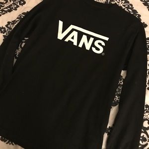 Vans black long sleeve shirt